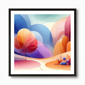 Abstract Landscape 6 Art Print