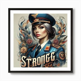 Strong Woman Art Print
