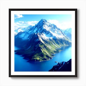 Mountain Landscape - Mountain Stock Videos & Royalty-Free Footage Art Print