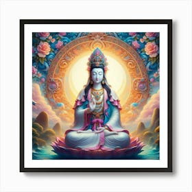 Guanyin Meditating Art Print