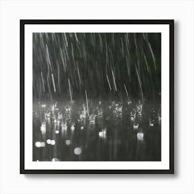 Rain Stock Videos & Royalty-Free Footage Art Print