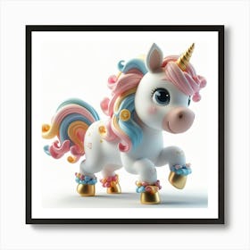 Pearl Perfection Unicorn Art Print