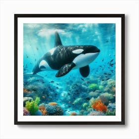 Orca Whale 1 Art Print