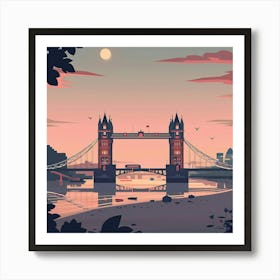 Tower Bridge At Sunset Art Print