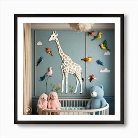 Giraffe Nursery Poster