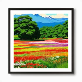 Flower Field Art Print