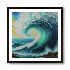 Ocean Wave 4 Art Print