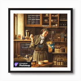 Barista Art Print