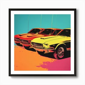 Car Crash Pop Art 5 Art Print