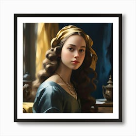 Portrait Of A Young Woman Art Print