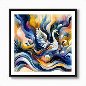 Swan 02 Art Print