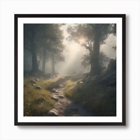 Path In The Woods 11 Art Print