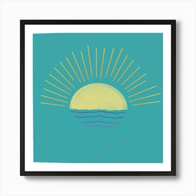 Sunset On The Water Art Print