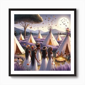 Teepees Art Print