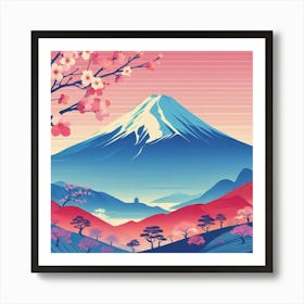 Japanese Cherry Blossoms Art Print