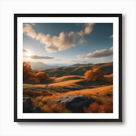 Elegance of Nature in its Golden Hour Art Print