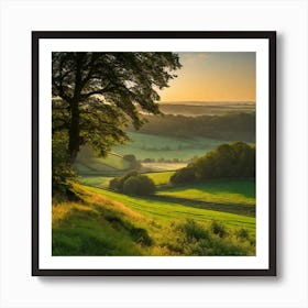 Sunrise In The Valley 6 Art Print