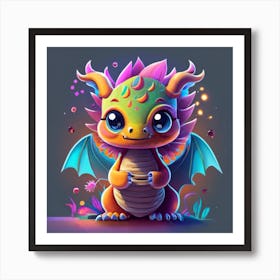 Cute Dragon 4 Art Print