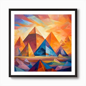 Egyptian Pyramids Art Print