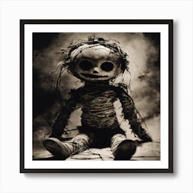 Skeleton Doll Art Print