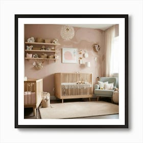A Photo Of A Baby S Room With Nursery Furniture An Art Print