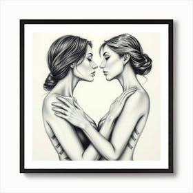 'The Sisters' Art Print