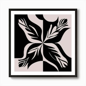 Black and White Abstract Art 192 Art Print