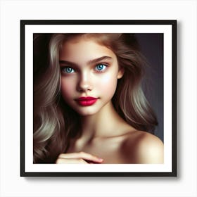 Portrait Of A Young Woman 7 Art Print