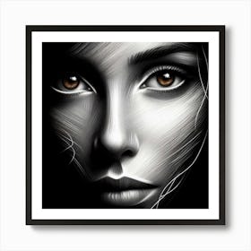 Portrait Of A Woman 3 Art Print