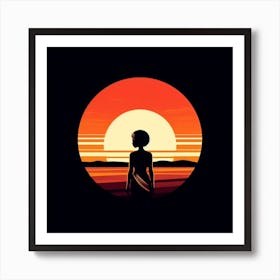 Sunset Silhouette 7 Art Print