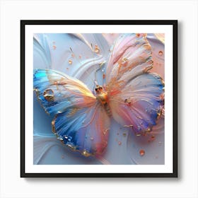 Butterfly Hd Wallpaper Art Print