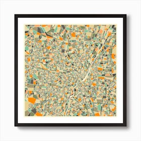 Munich Map Art Print