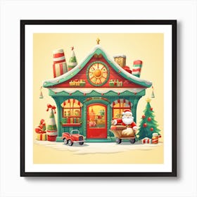 Santa Claus House 1 Art Print