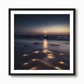 Sand At Night Art Print