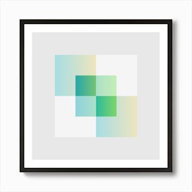 Squares Block 10 Art Print