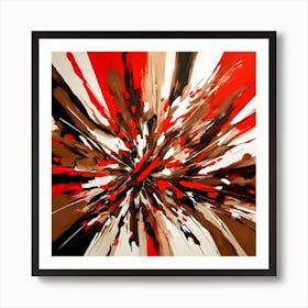 Abstract flower Art Print