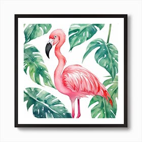 Pink Flamingo 2 Art Print