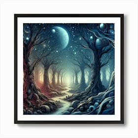 Moonlit Magic 1 Art Print