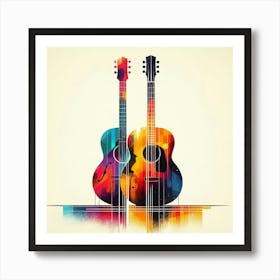 Acoustic Guitars Art Print