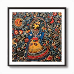 Indian Folk Painting Art Print