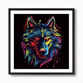 Wolf Head Art Print