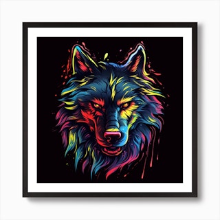 Wolf Head Stencil - A0002