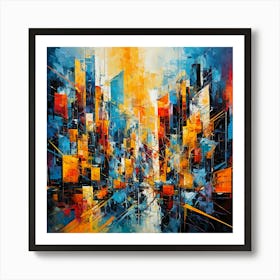 Abstract Cityscape Art Print