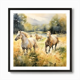 Graceful Hooves in Gold Art Print