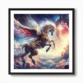 Unicorn In The Sky 1 Art Print