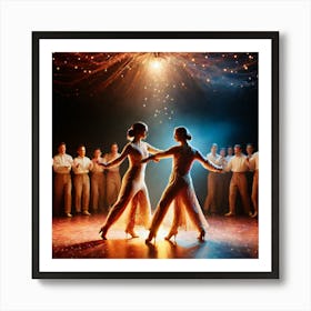 Dancers On Stage 1 Art Print