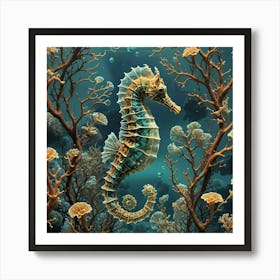 Seahorse Art Print