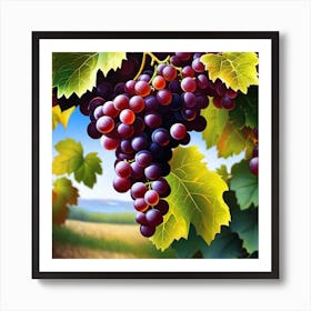 Grapes On The Vine 18 Art Print