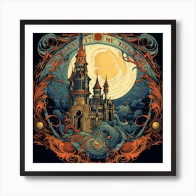 Castle In The Moonlight Art Print