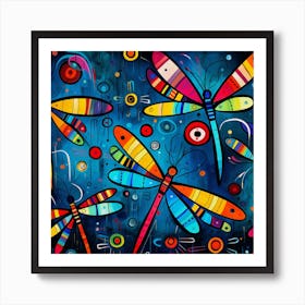 Dragonflies 2 Art Print